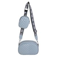 Women's Small Pu Leather Solid Color Basic Zipper Shoulder Bag Bag Sets sku image 4