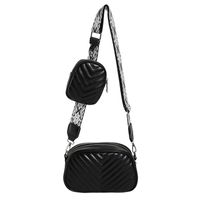Women's Small Pu Leather Solid Color Basic Zipper Shoulder Bag Bag Sets sku image 5