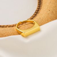Großhandel IG-Stil Einfacher Stil Herzform Einfarbig Schlange Kupfer 18 Karat Vergoldet Offener Ring sku image 4