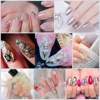 Cute Solid Color Glass Nail Decoration Accessories 1 Box main image 8