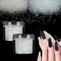 Cute Solid Color Glass Nail Decoration Accessories 1 Box main image 1