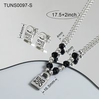 Stainless Steel Casual Simple Style Classic Style Plating Heart Shape Bracelets Necklace sku image 2