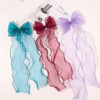 Women's Elegant Sweet Bow Knot Gauze Iron Hair Clip main image 6