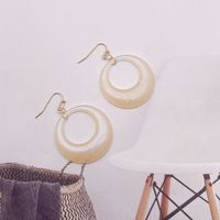 1 Pair Hawaiian Pastoral Simple Style Geometric Arylic Gold Plated Drop Earrings sku image 7