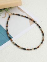 IG Style Classic Style Geometric Round Natural Stone Women's Necklace sku image 1