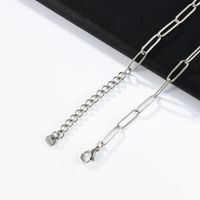 304 Stainless Steel 18K Gold Plated Simple Style Plating Solid Color Necklace main image 3