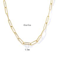 304 Stainless Steel 18K Gold Plated Simple Style Plating Solid Color Necklace sku image 3