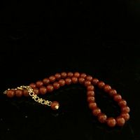 Vintage Style Simple Style Solid Color Agate Beaded Women's Bracelets Necklace main image 3