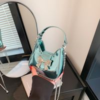 Women's Medium Pu Leather Solid Color Bow Knot Elegant Classic Style Pillow Shape Magnetic Buckle Crossbody Bag main image 2