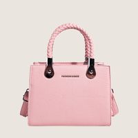 Women's Medium Pu Leather Solid Color Classic Style Zipper Handbag main image 1