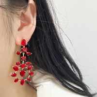 1 Pair Simple Style Classic Style Round Plating Inlay Copper Zircon 18K Gold Plated Drop Earrings main image 10