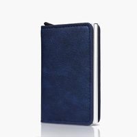 Unisex Solid Color Pu Leather Flip Cover Card Holders sku image 8