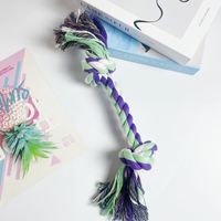 Wholesale Simple Large Double Knot Molar Woven Cotton Rope Pet Toy Nihaojewelry sku image 14