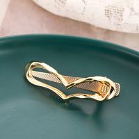 Women's Simple Style Heart Shape Metal Plating Hair Clip main image 3