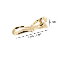 Women's Simple Style Heart Shape Metal Plating Hair Clip main image 2