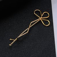 Women's Simple Style Classic Style Solid Color Alloy Plating Hair Clip main image 3