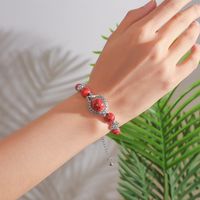 Ethnic Style Round Alloy Beaded Women's Bracelets main image 3