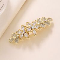 Femmes Style Simple Style Classique Fleur Alliage Incruster Zircon Pince À Cheveux sku image 3