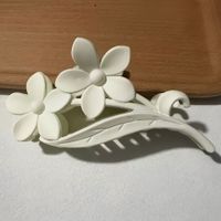 Women's Simple Style Flower Plastic Stoving Varnish Hair Claws sku image 5