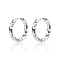 1 Pair Simple Style Round Plating 304 Stainless Steel 18K Gold Plated Earrings main image 8