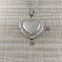 Romantic Heart Shape Stainless Steel Plating Pendant Necklace sku image 6