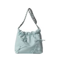 Women's Medium Pu Leather Solid Color Bow Knot Cute Classic Style Square Magnetic Buckle Bucket Bag sku image 5