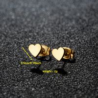1 Pair Simple Style Classic Style Round Star Moon Hollow Out 304 Stainless Steel 18K Gold Plated Ear Studs sku image 10