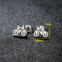 1 Pair Simple Style Classic Style Round Star Moon Hollow Out 304 Stainless Steel 18K Gold Plated Ear Studs sku image 3