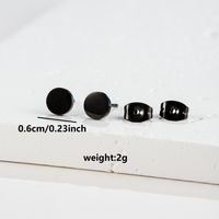 1 Pair Simple Style Classic Style Round Star Moon Hollow Out 304 Stainless Steel 18K Gold Plated Ear Studs sku image 24