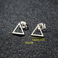 1 Pair Simple Style Classic Style Round Star Moon Hollow Out 304 Stainless Steel 18K Gold Plated Ear Studs sku image 8