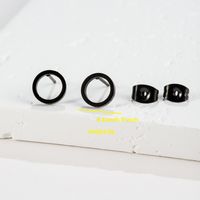 1 Pair Simple Style Classic Style Round Star Moon Hollow Out 304 Stainless Steel 18K Gold Plated Ear Studs sku image 36