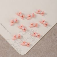 Cute Sweet Bow Knot Zinc Alloy Nail Decoration Accessories 60 Pieces Per Pack main image 1
