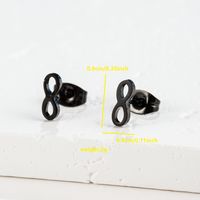 1 Pair Cute Japanese Style Cross Heart Shape Butterfly Hollow Out 304 Stainless Steel 18K Gold Plated Ear Studs main image 6