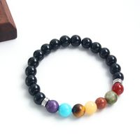 Simple Style Commute Round 304 Stainless Steel Natural Stone Beaded Unisex Bracelets main image 7