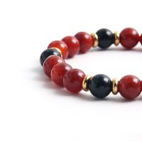 Classic Style Round 316 Stainless Steel  Natural Stone Beaded Unisex Bracelets main image 4