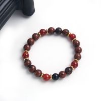 Classic Style Round 316 Stainless Steel  Natural Stone Beaded Unisex Bracelets main image 6