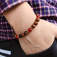 Classic Style Round 316 Stainless Steel  Natural Stone Beaded Unisex Bracelets main image 1