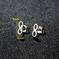 1 Pair Cute Japanese Style Cross Heart Shape Butterfly Hollow Out 304 Stainless Steel 18K Gold Plated Ear Studs sku image 1