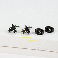 1 Pair Cute Japanese Style Cross Heart Shape Butterfly Hollow Out 304 Stainless Steel 18K Gold Plated Ear Studs sku image 15