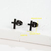 1 Pair Cute Japanese Style Cross Heart Shape Butterfly Hollow Out 304 Stainless Steel 18K Gold Plated Ear Studs sku image 24