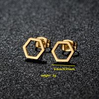 1 Pair Cute Japanese Style Cross Heart Shape Butterfly Hollow Out 304 Stainless Steel 18K Gold Plated Ear Studs sku image 28