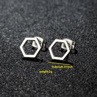 1 Pair Cute Japanese Style Cross Heart Shape Butterfly Hollow Out 304 Stainless Steel 18K Gold Plated Ear Studs sku image 7
