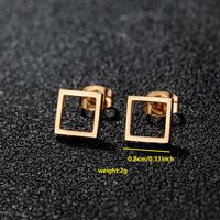 1 Pair Cute Japanese Style Cross Heart Shape Butterfly Hollow Out 304 Stainless Steel 18K Gold Plated Ear Studs sku image 32