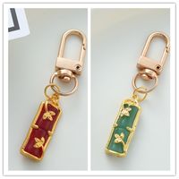 Cute Vintage Style Ethnic Style Bamboo Alloy Inlay Glass Bag Pendant Keychain main image 6