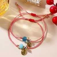 Simple Style Classic Style Color Block Alloy Polyester Handmade Women's Drawstring Bracelets main image 4