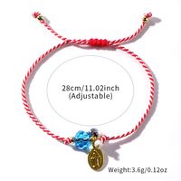 Simple Style Classic Style Color Block Alloy Polyester Handmade Women's Drawstring Bracelets main image 3