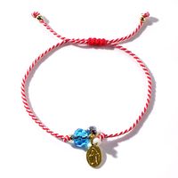 Simple Style Classic Style Color Block Alloy Polyester Handmade Women's Drawstring Bracelets sku image 1