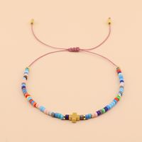 Simple Style Classic Style Color Block Polyester Glass Seed Bead Beaded Women's Bracelets main image 3