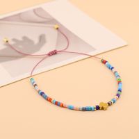 Estilo Simple Estilo Clásico Bloque De Color Poliéster Vidrio Cuenta De Semillas Con Cuentas Mujeres Pulsera main image 4