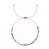 Simple Style Classic Style Color Block Polyester Glass Seed Bead Beaded Women's Bracelets sku image 1